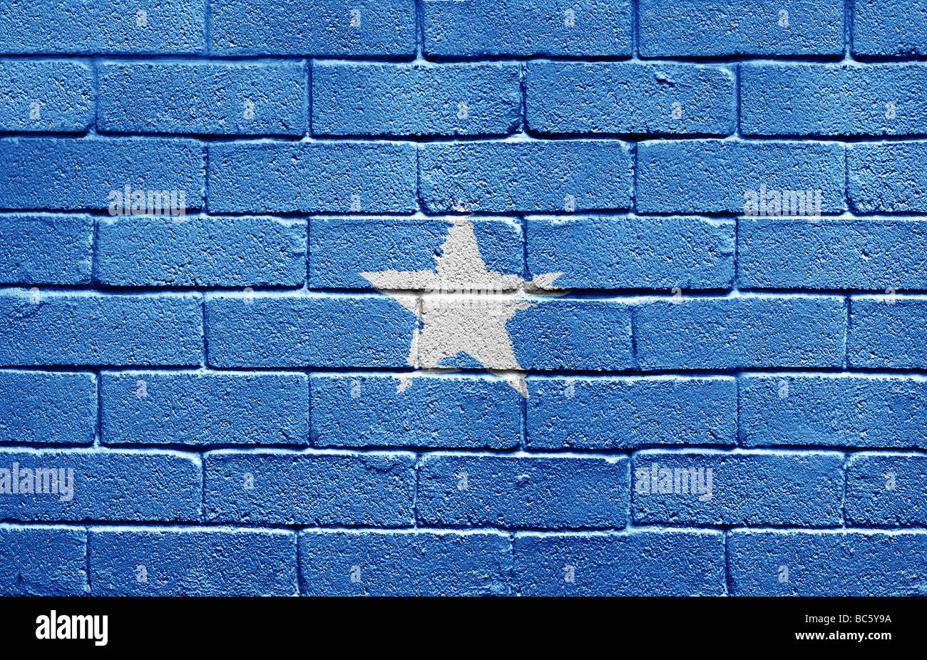 Flag of Somalia Stock Photo