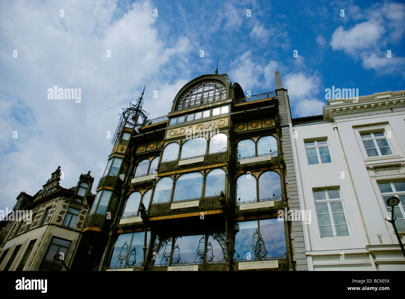 Musical Instruments Museum in Old England house Brussels Belgium Stock