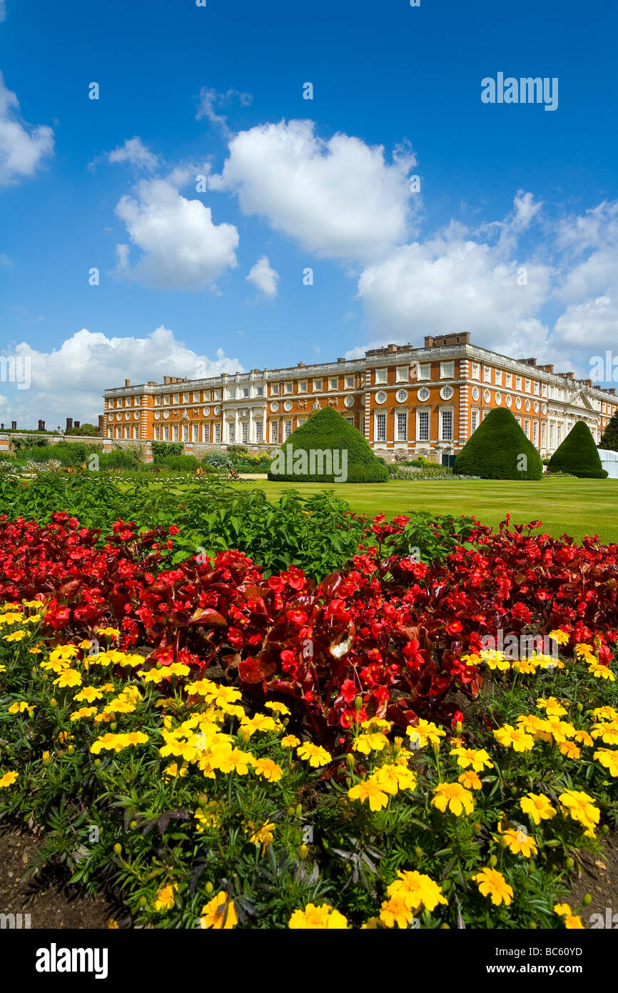 Hampton Court Palace Royal apartments and Gardens Surrey west London Stock Photo