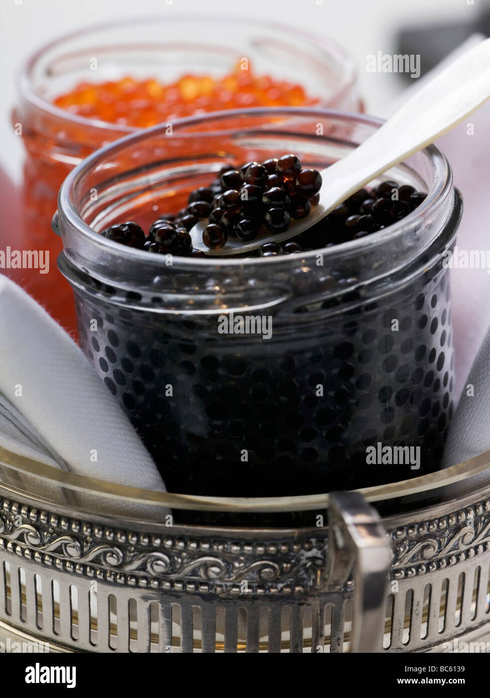 Keta caviar appetizer hi-res stock photography and images - Alamy
