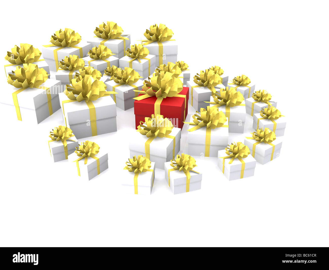 3d gift box Cut Out Stock Images & Pictures - Alamy
