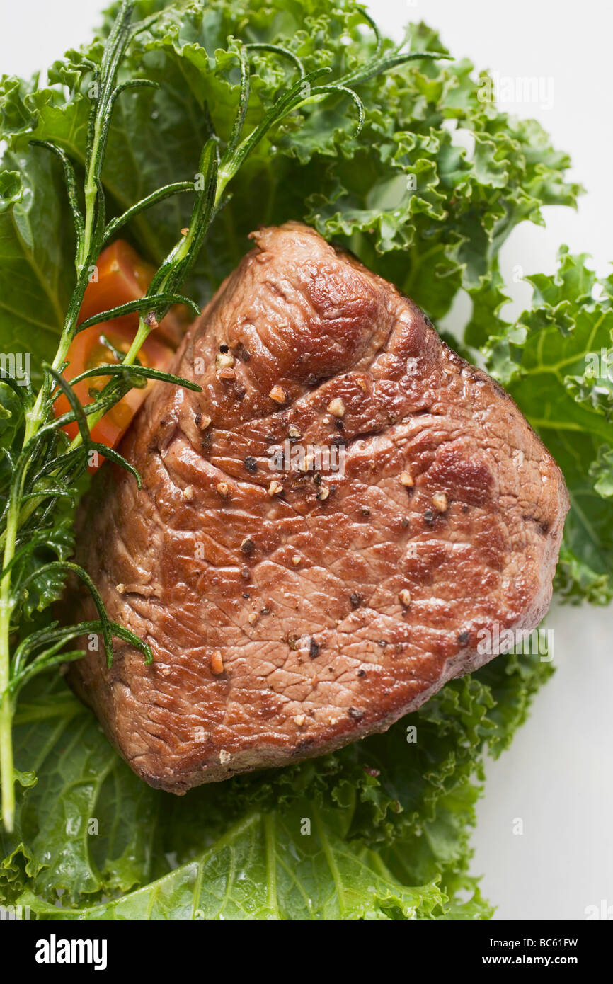 Roast fillet of beef from above Stock Photo Alamy