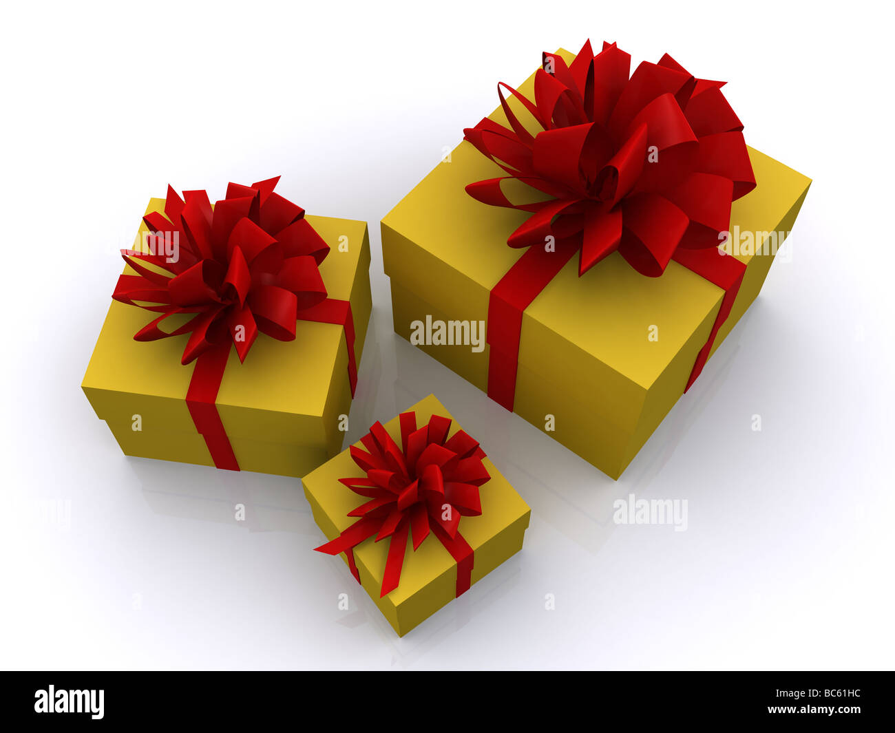 gift boxes. 3D Stock Photo - Alamy