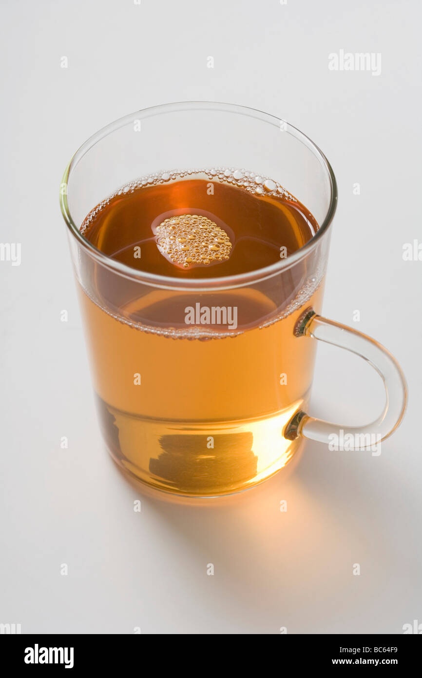 Tea in glass cup Stock Photo Alamy