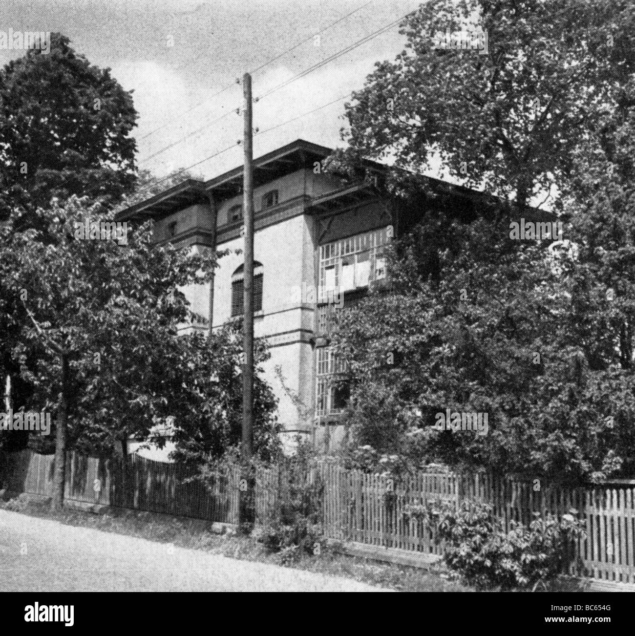 Wundt, Wilhelm, 16.8.1832 - 31.8.1920, German philosopher and psychologist, his home at Grossbothen near Leipzig, Stock Photo