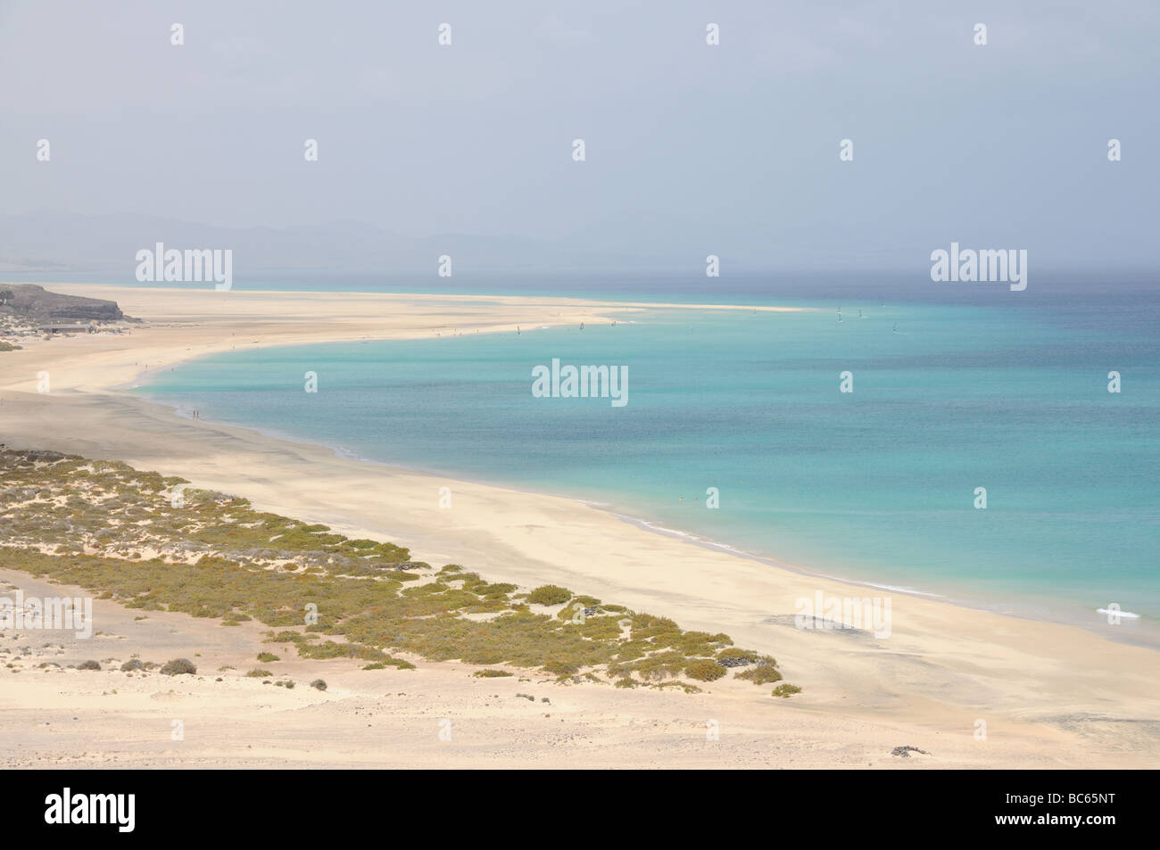 Sotavento beach on Canary Island Fuerteventura, Spain Stock Photo