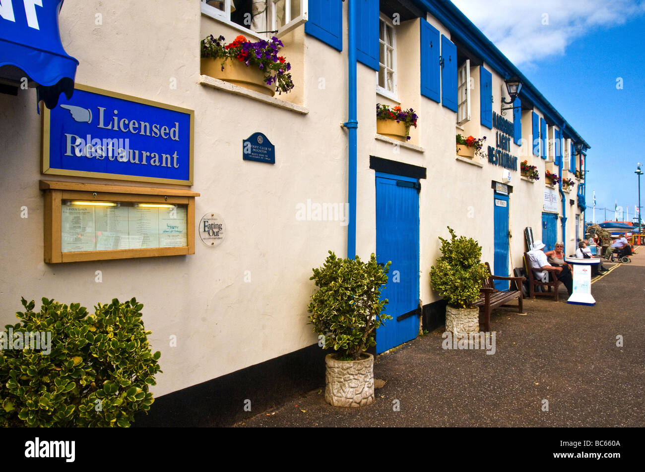 Paignton Harbour Lights Restaurant Torbay on the south Devon coast Stock Photo