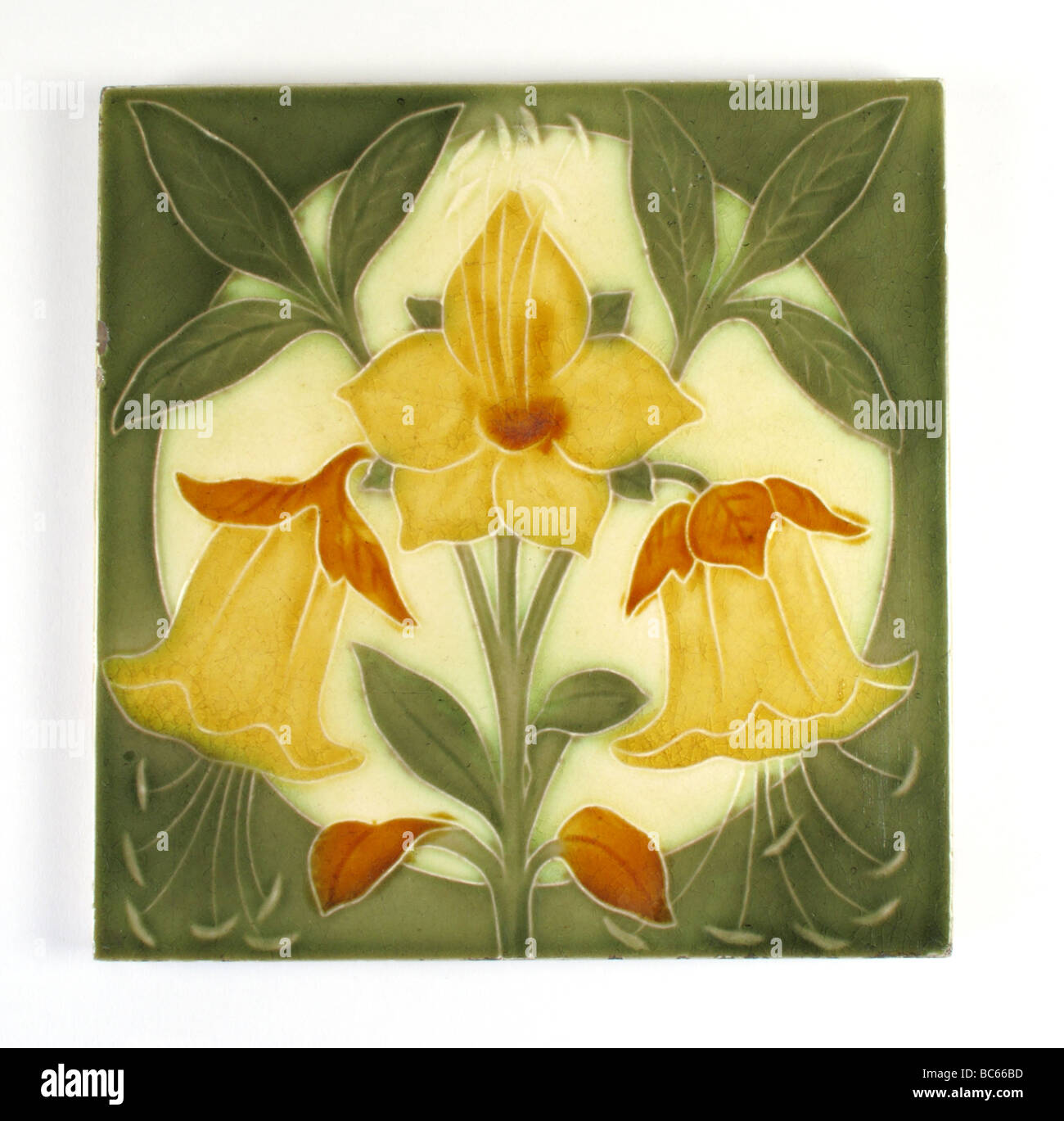 Antique Pilkington Royal Lancastrian arts and crafts tile designed by ...