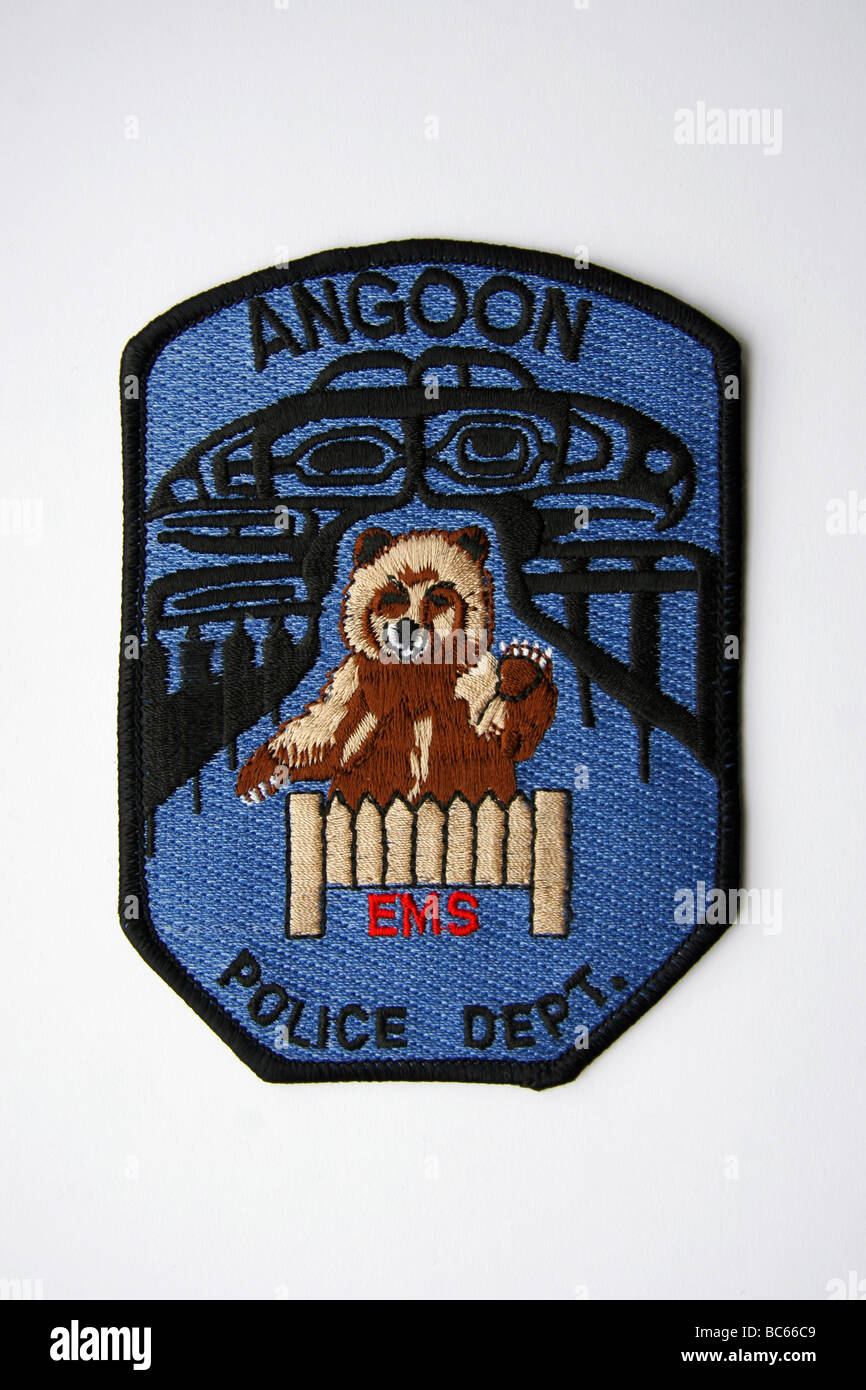 Angoon police department patch Stock Photo