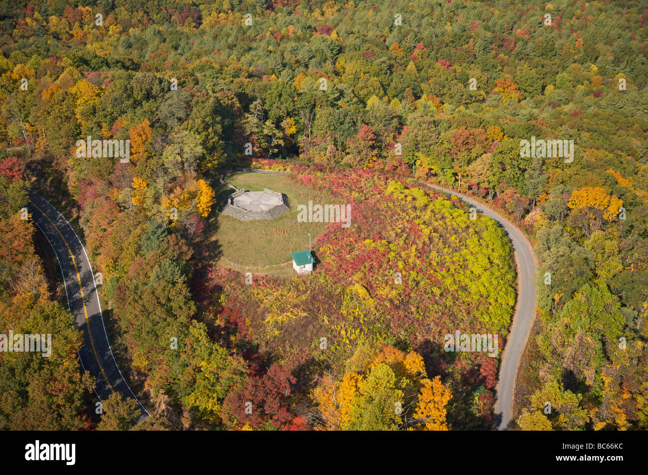 Aerial view of Cohutta Overlook Chattahoochee Natioinal Forest