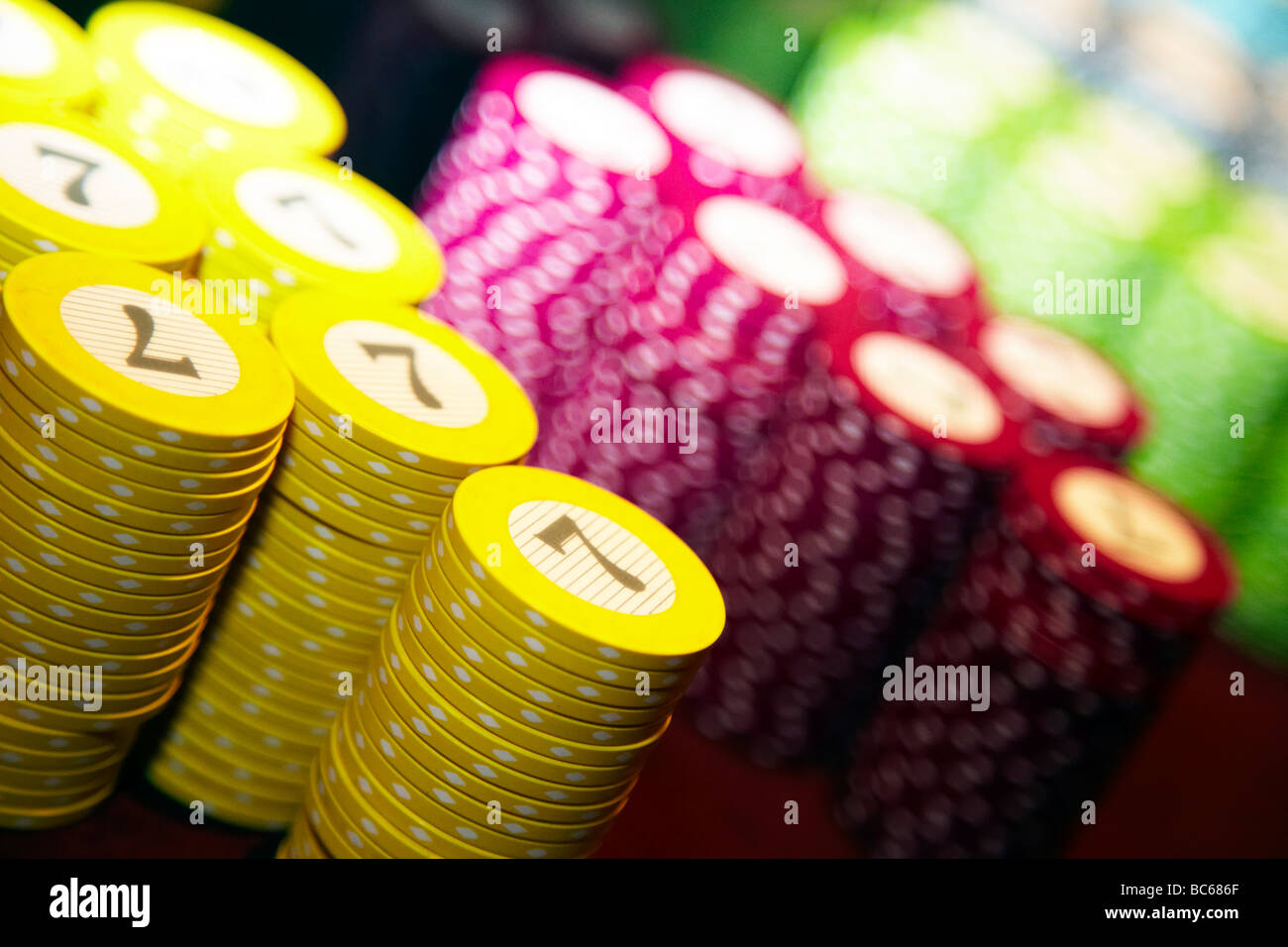 Colourful casino chips hires stock photography and images Alamy