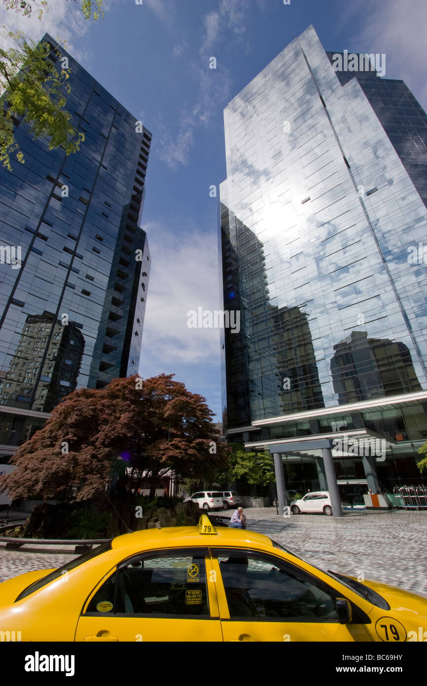 Sheraton Hotel downtown Vancouver Vancouver hotels Stock Photo