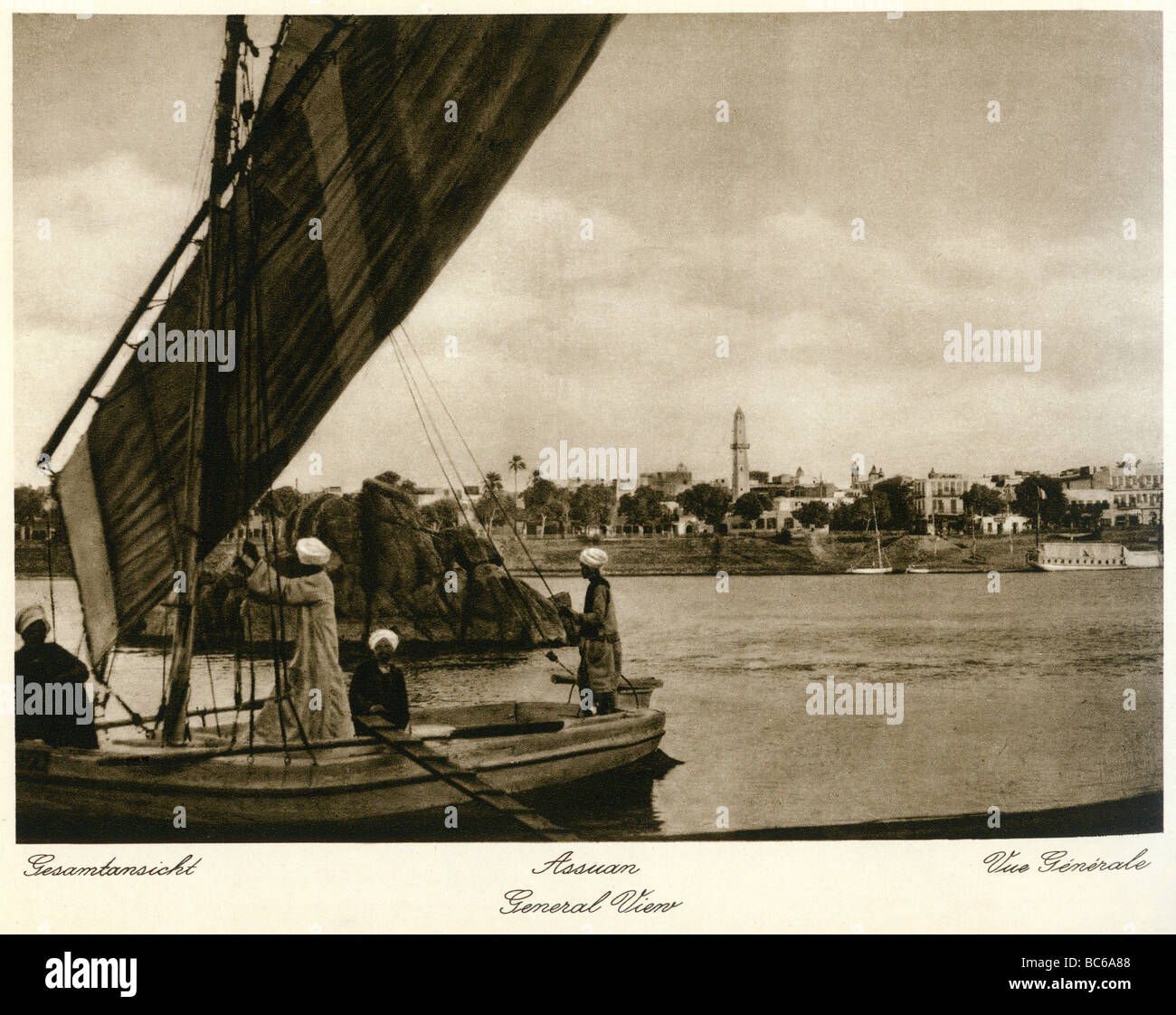 geography / travel, Egypt, Nile ad Aswan, 1930s, , Stock Photo