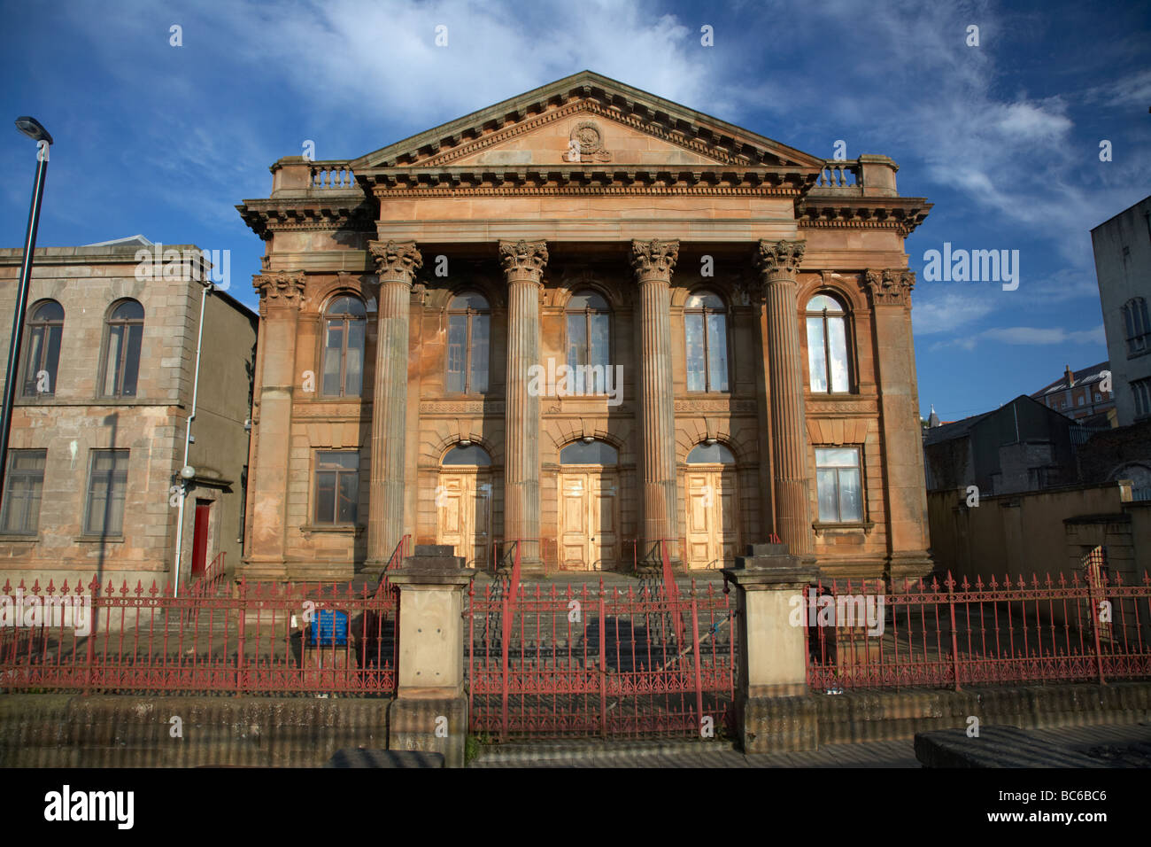 first derry presbyterian church in the walled city of derry county londonderry northern ireland uk Stock Photo