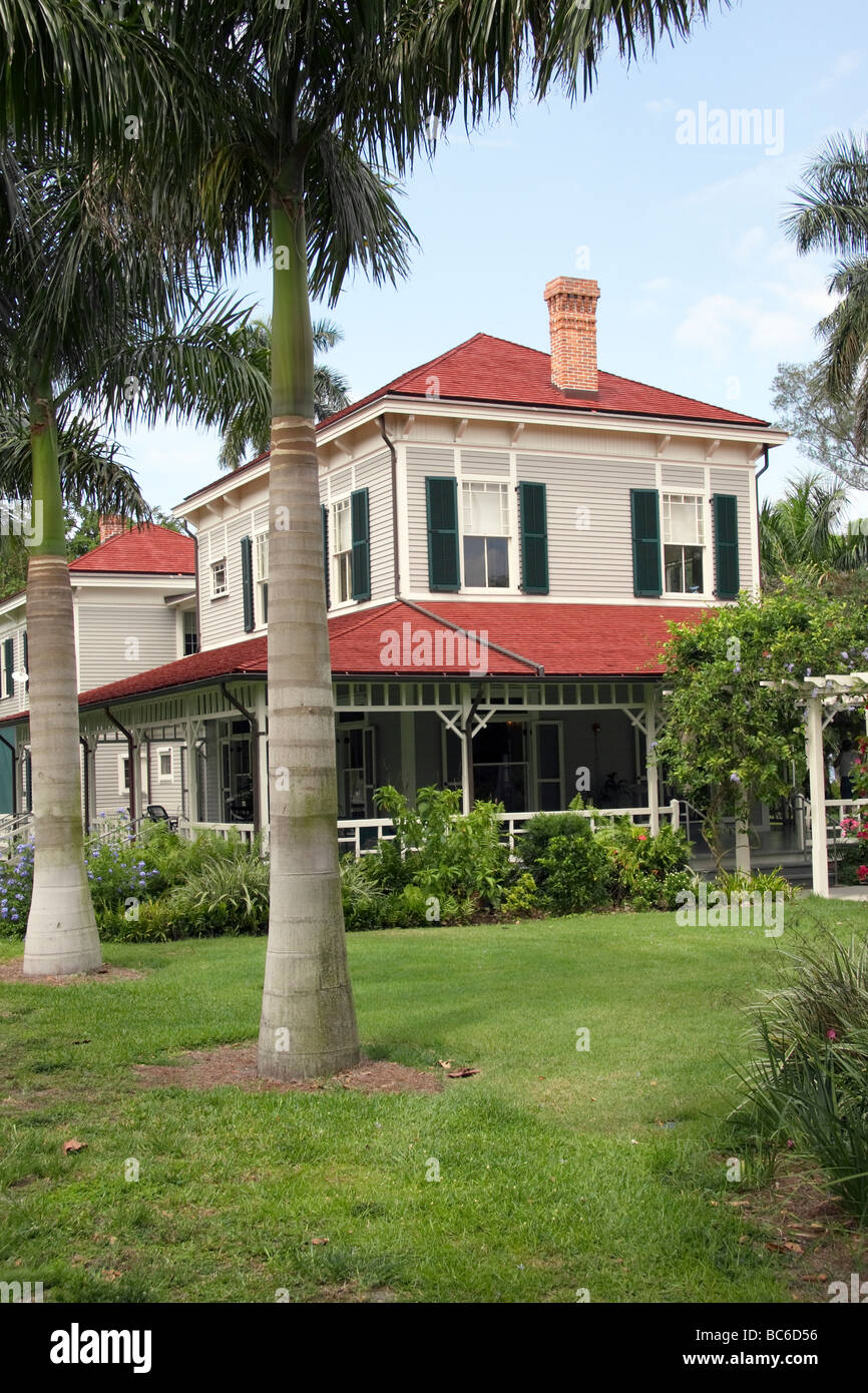 Thomas Edison Winter Estate Fort Myers Florida Stock Photo