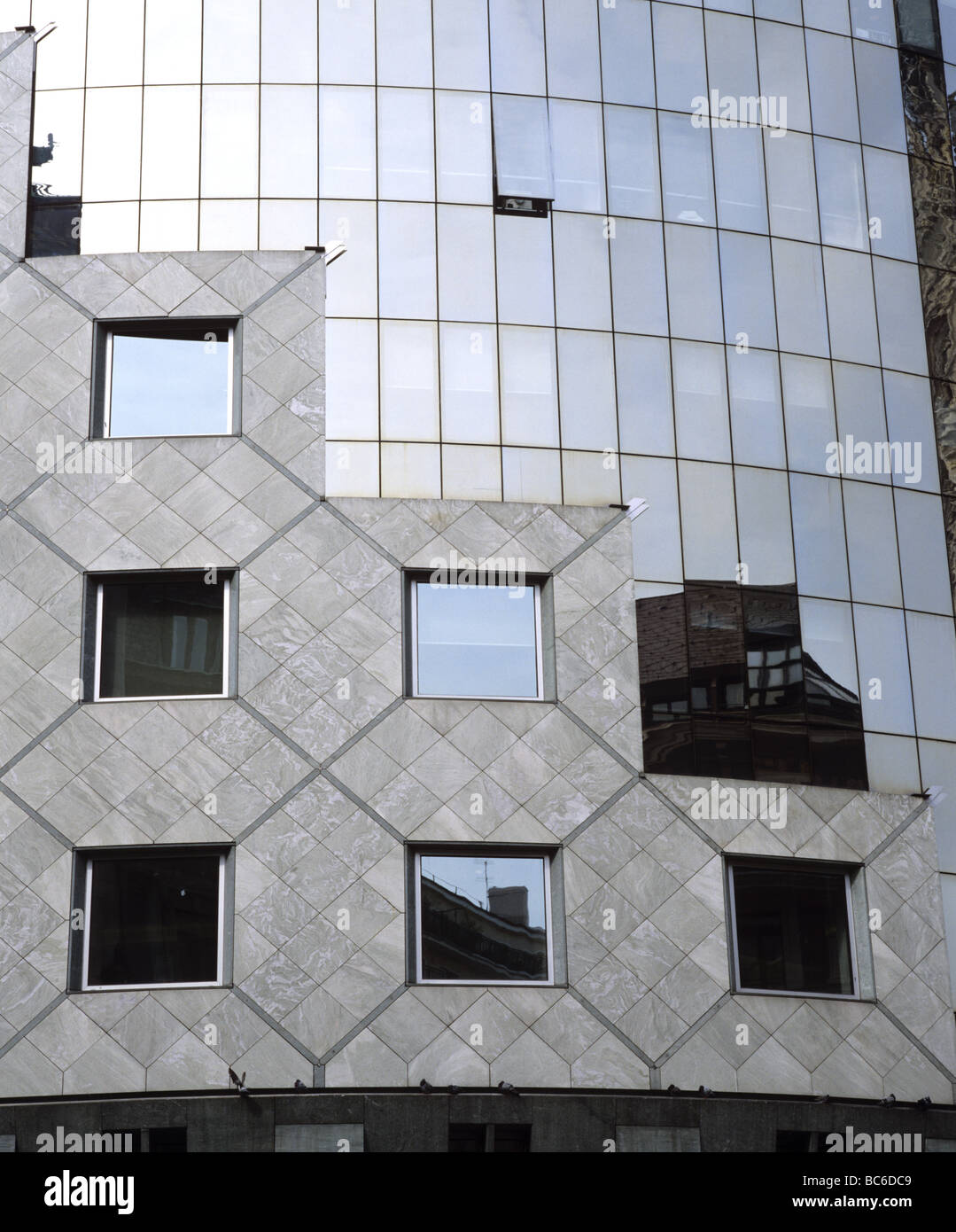 Modern office building, Vienna Austria Stock Photo