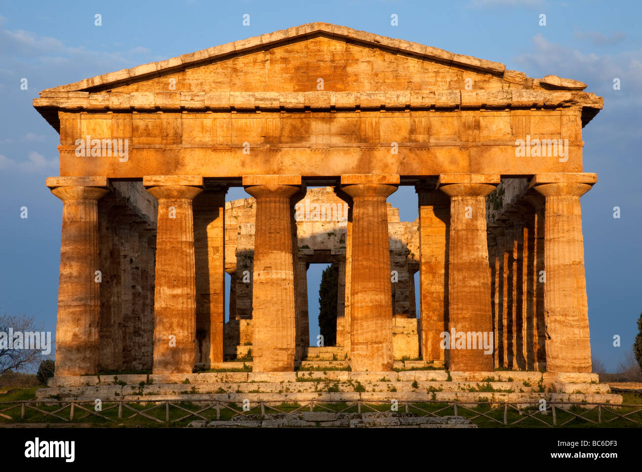 The Temple of Hera II (Neptune) Paestum, Italy Stock Photo
