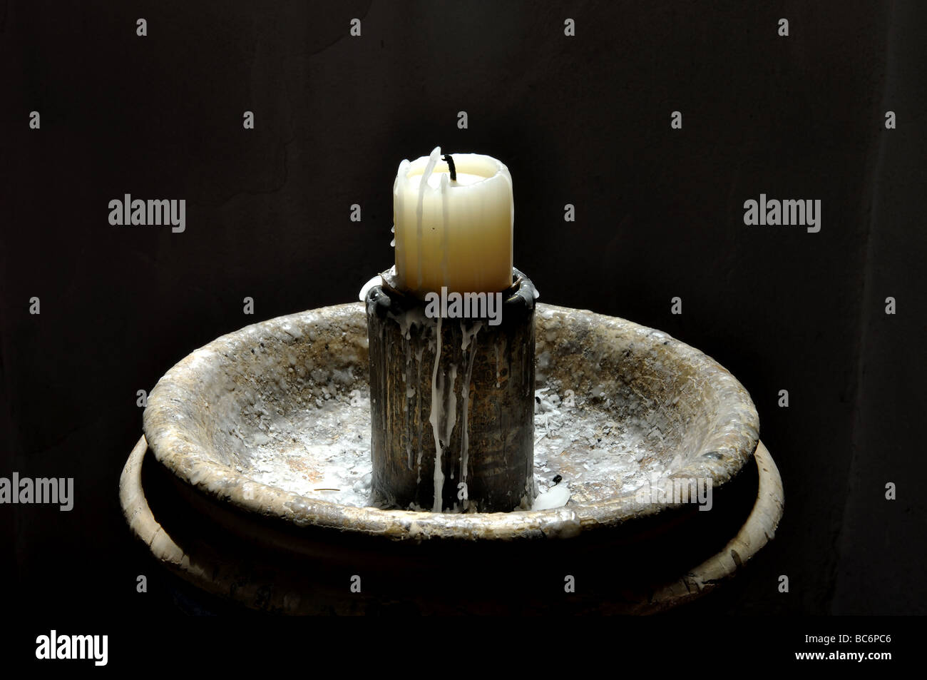Candle in a church Stock Photo Alamy