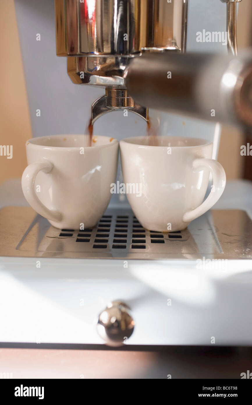 Espresso running out espresso machine hires stock photography and