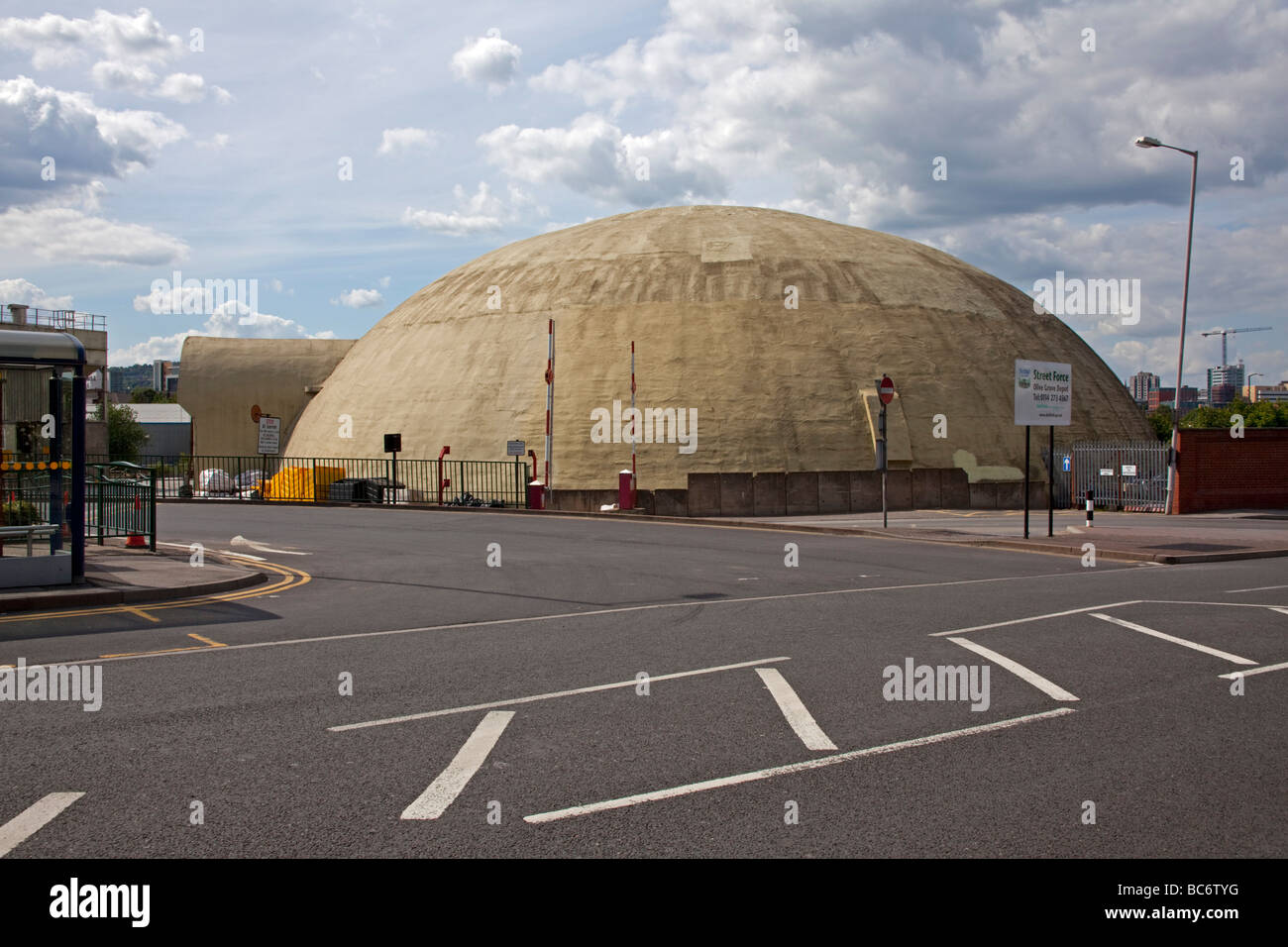 Sheffield Council grit store Stock Photo Alamy