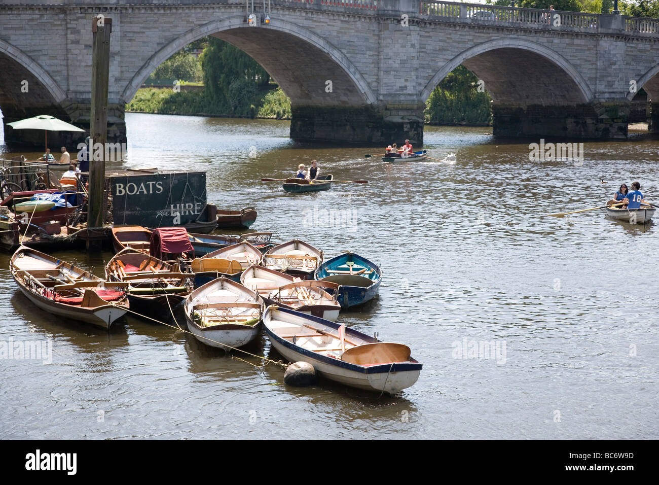 Richmond River Boat Hire Stock Photo - Alamy