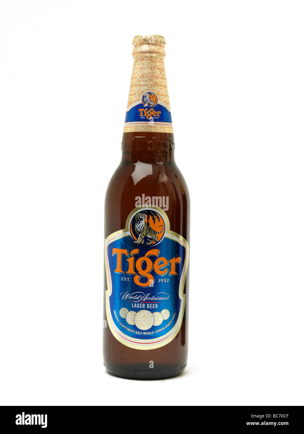 Indian Beer Tiger Stock Photo