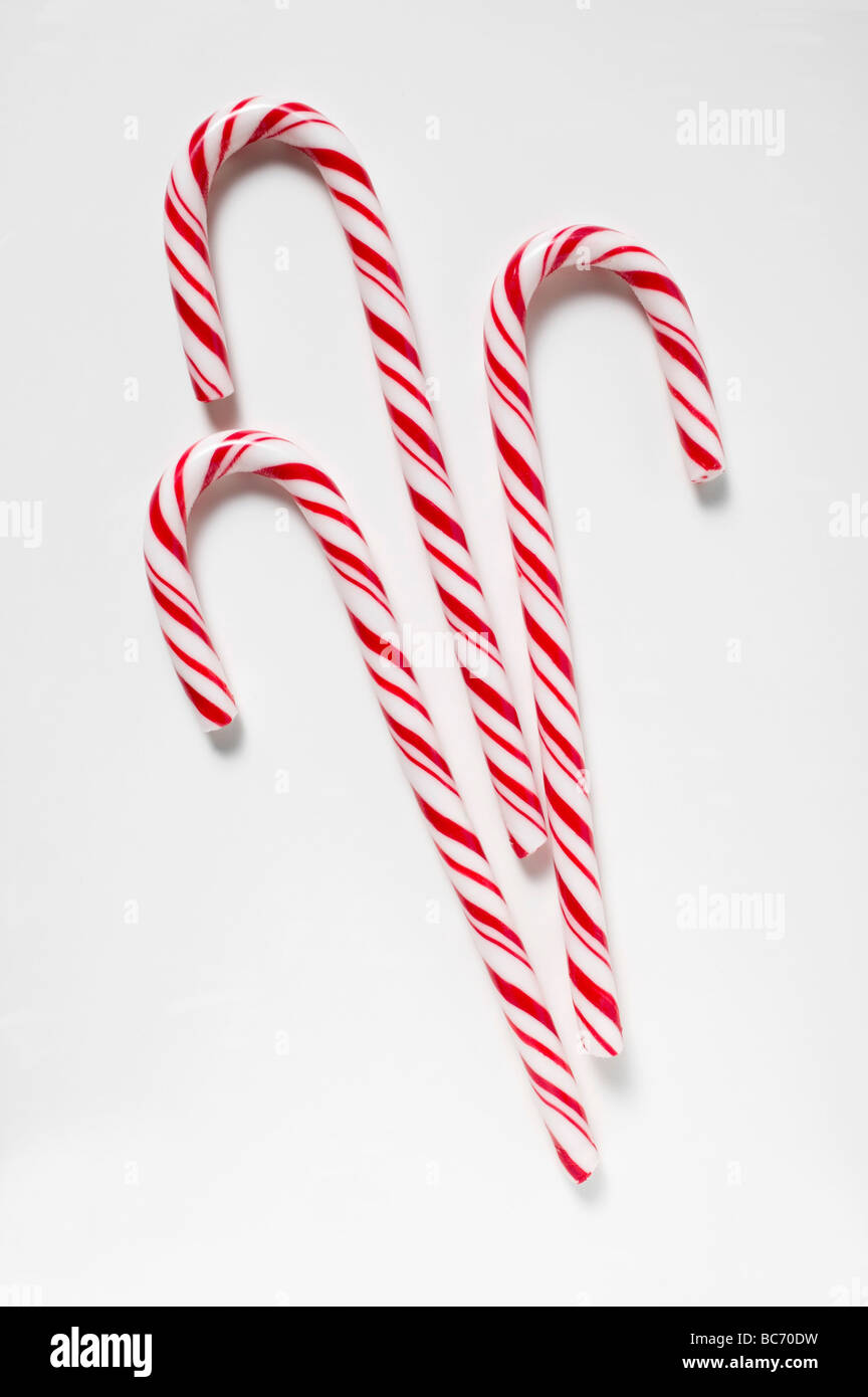 Three candy canes Stock Photo Alamy