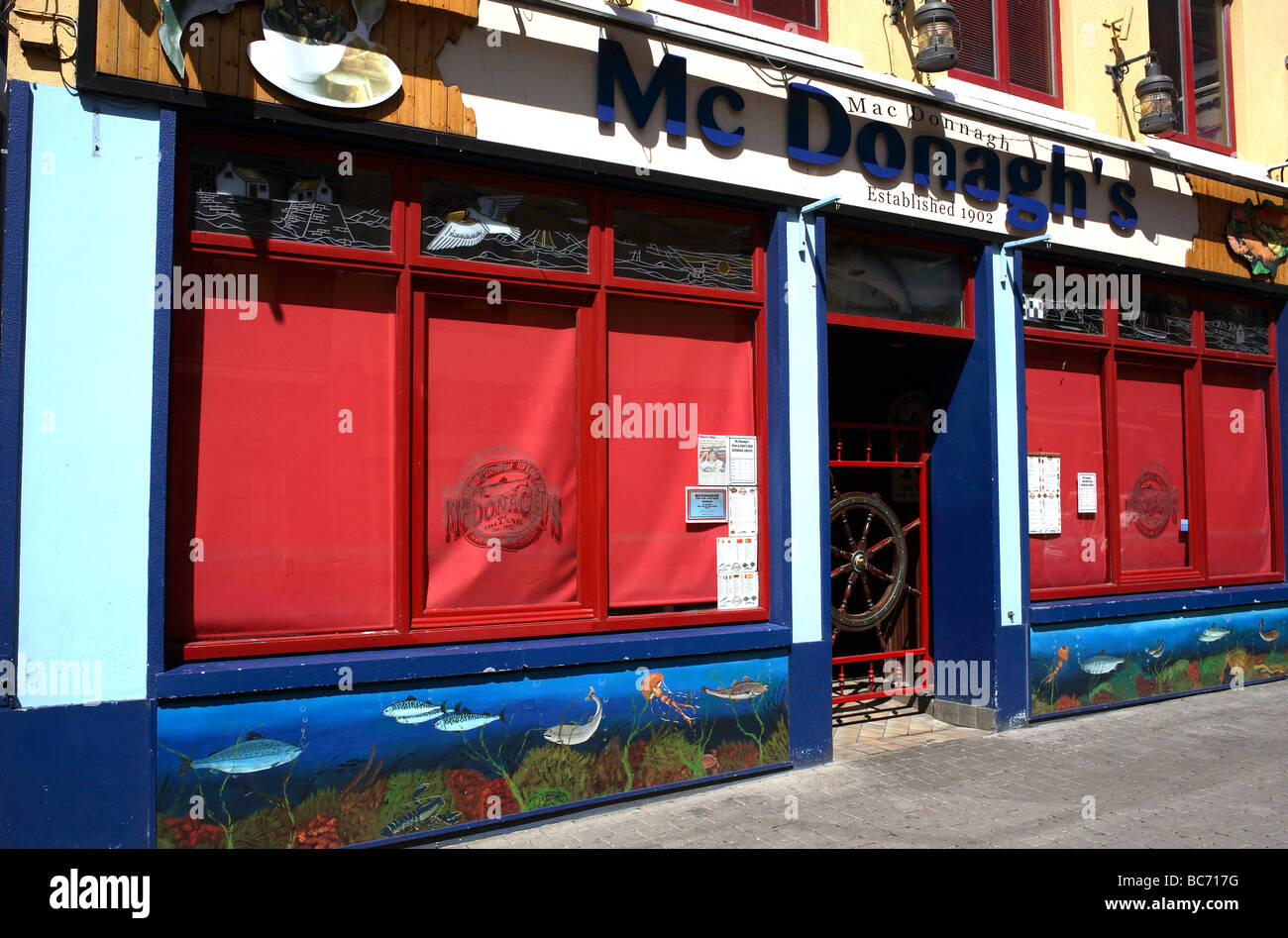 Mc Donagh s Seafood Restaurant Galway County Galway Ireland Stock Photo