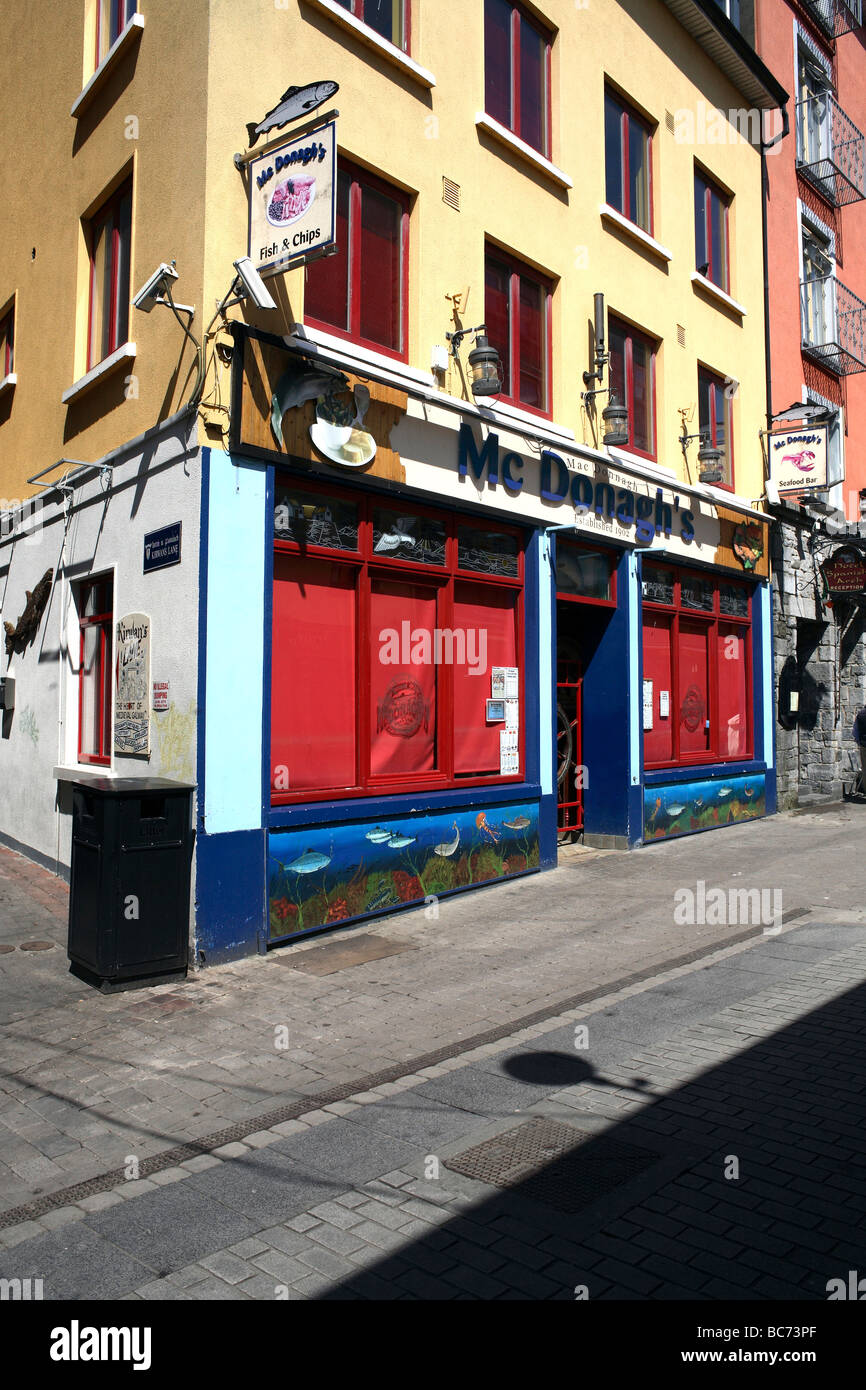 Mc Donagh s Seafood Restaurant Galway County Galway Ireland Stock Photo