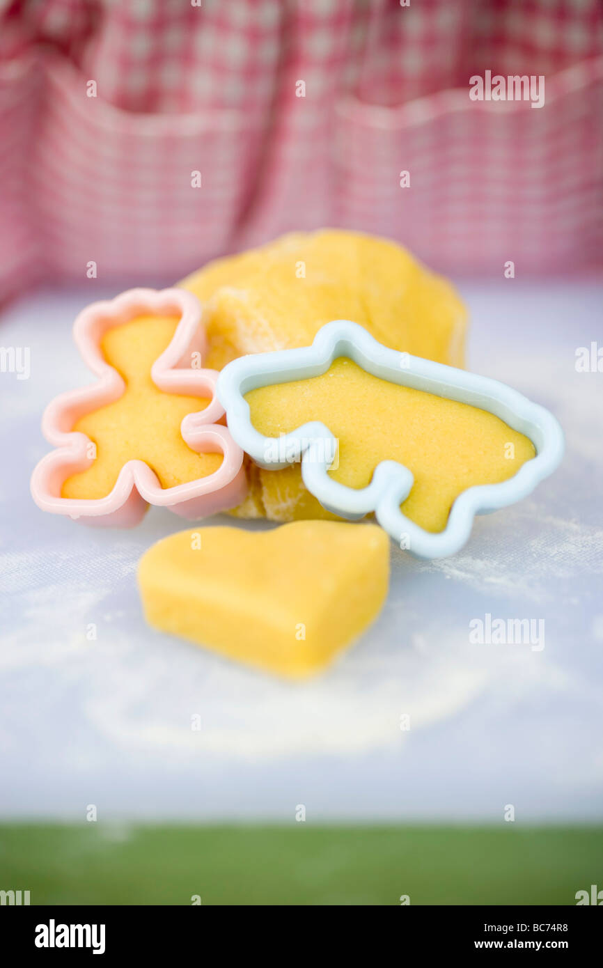 Cutting out biscuits Stock Photo Alamy