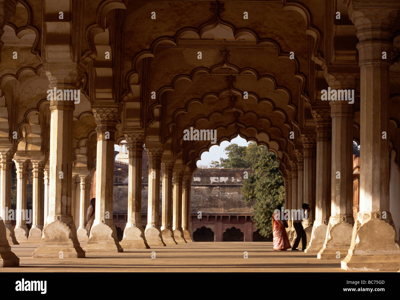 Agra India Agra Fort Diwan-i-Aam Stock Photo