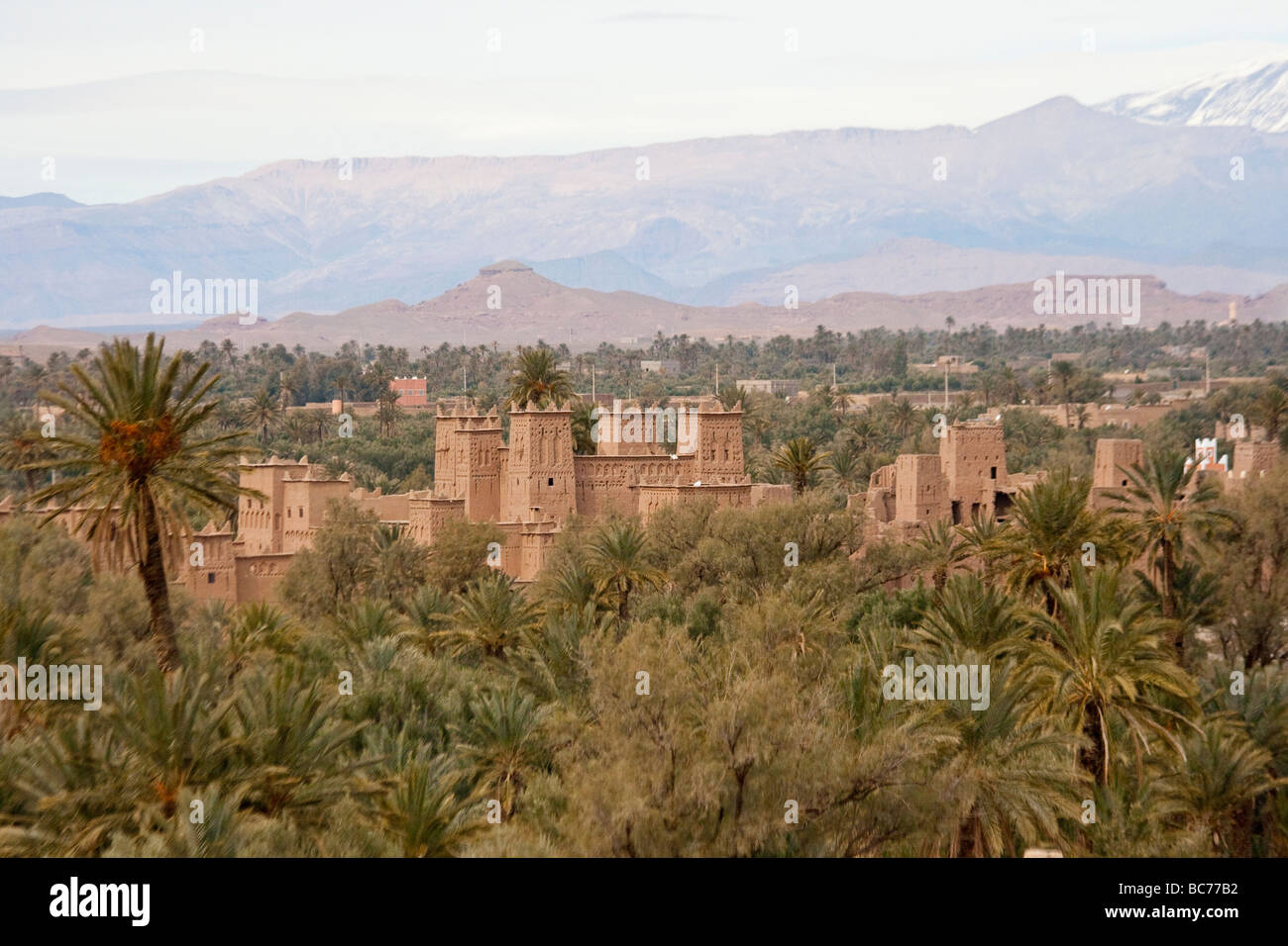Les Jardins de Skoura Kasbah in Morocco Stock Photo