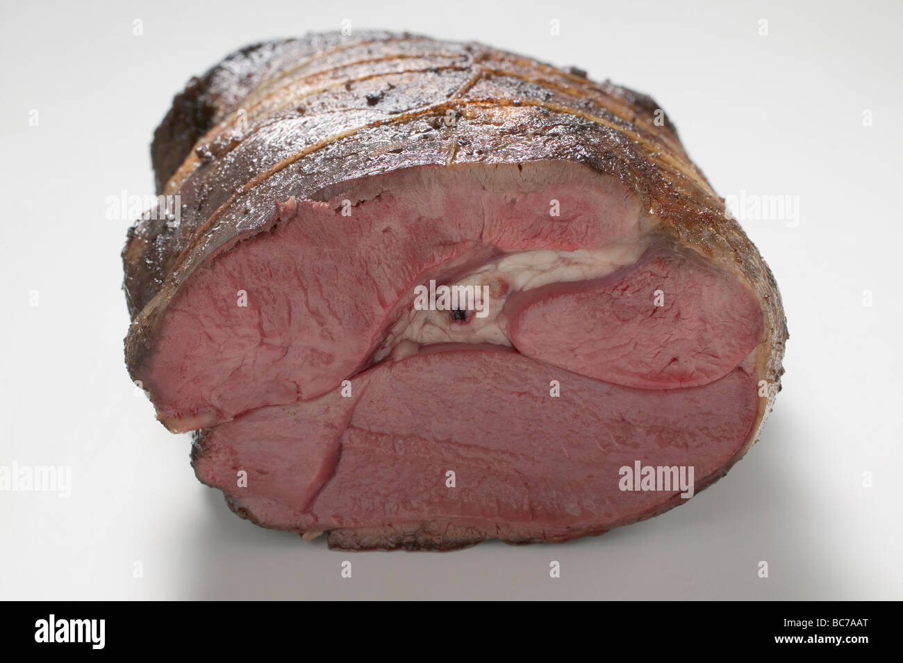 Rolled roast beef Stock Photo Alamy