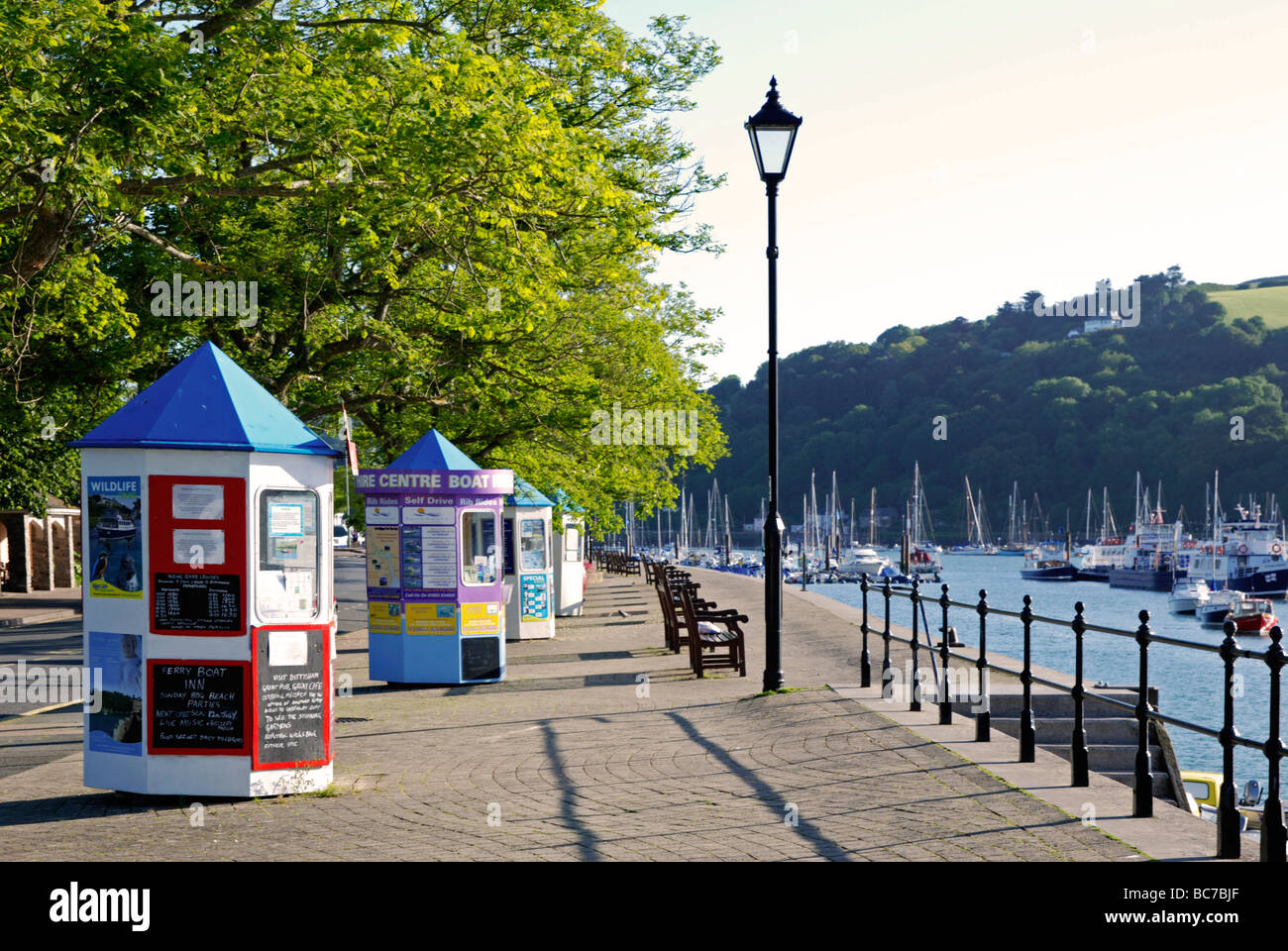 the south embankment at dartmouth in devon, uk Stock Photo