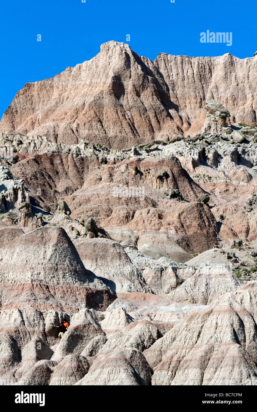 Badlands National Park in southwest South Dakota USA  Stock Photo