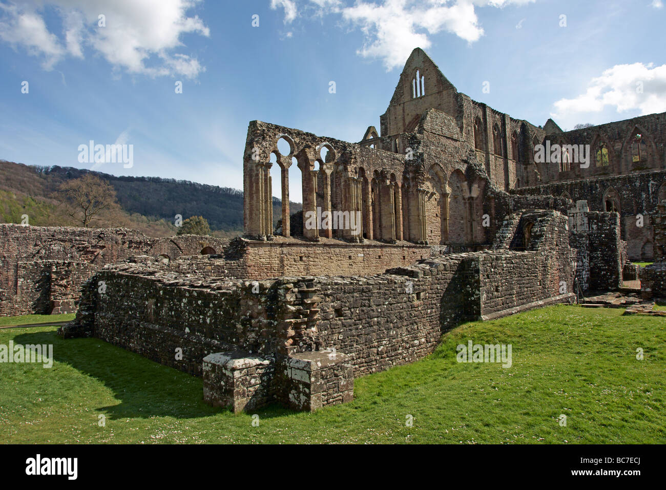 Tintern Abbey in Monmouthshire Stock Photo