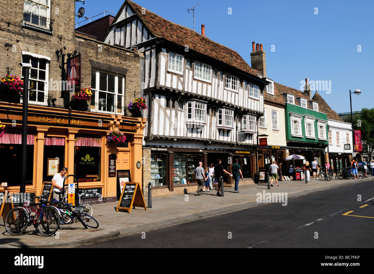 Street Scene in Bridge Street, Cambridge, England UK Stock Photo