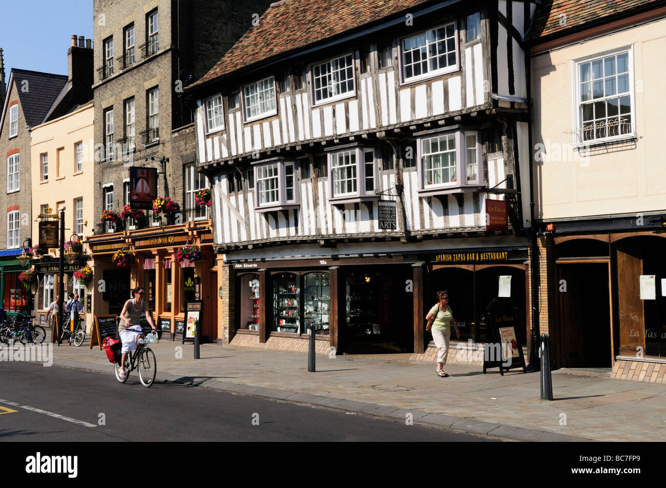 Street Scene in Bridge Street, Cambridge, England UK Stock Photo