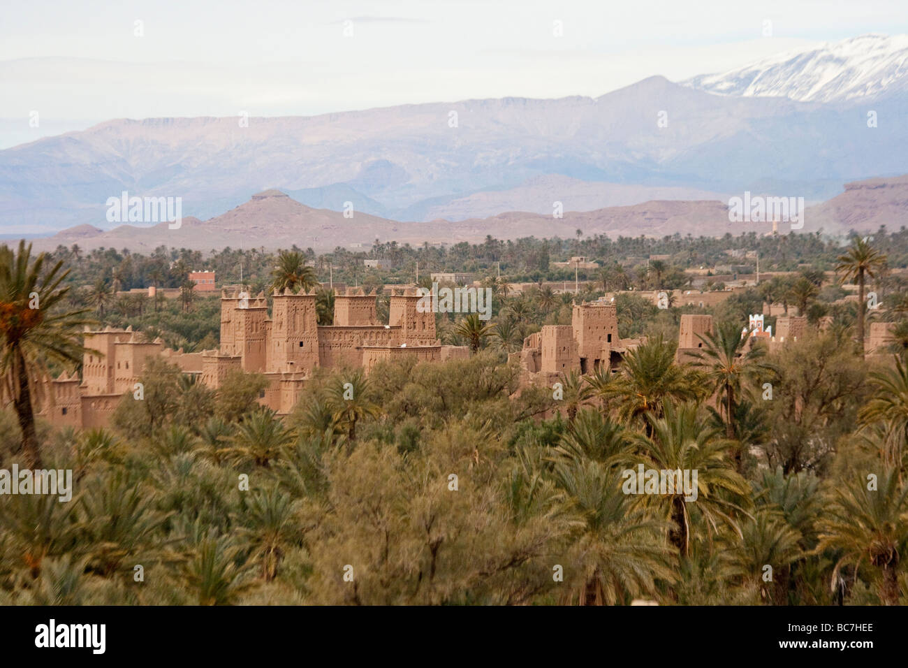 Les Jardins de Skoura Kasbah in Morocco Stock Photo