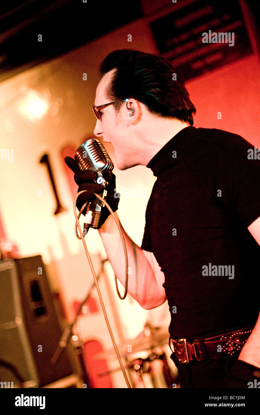 The dammed performing at the 100 Club, London Stock Photo