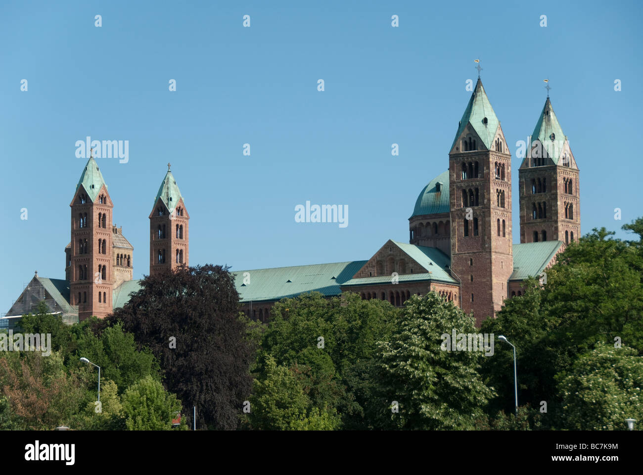 The famous romanic Dome of Speyer Palatinate Germany Stock Photo