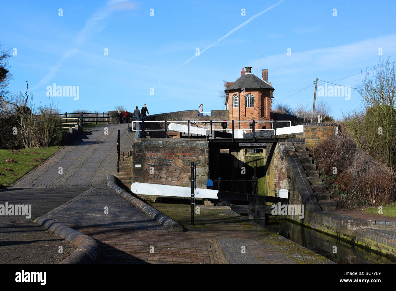 Bratch locks on the Staffordshire & Worcestershire canal, Wombourne