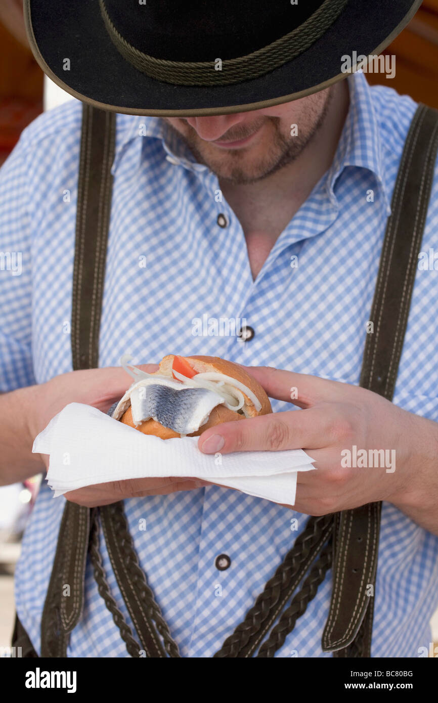 Man eating matjes herring hires stock photography and images Alamy
