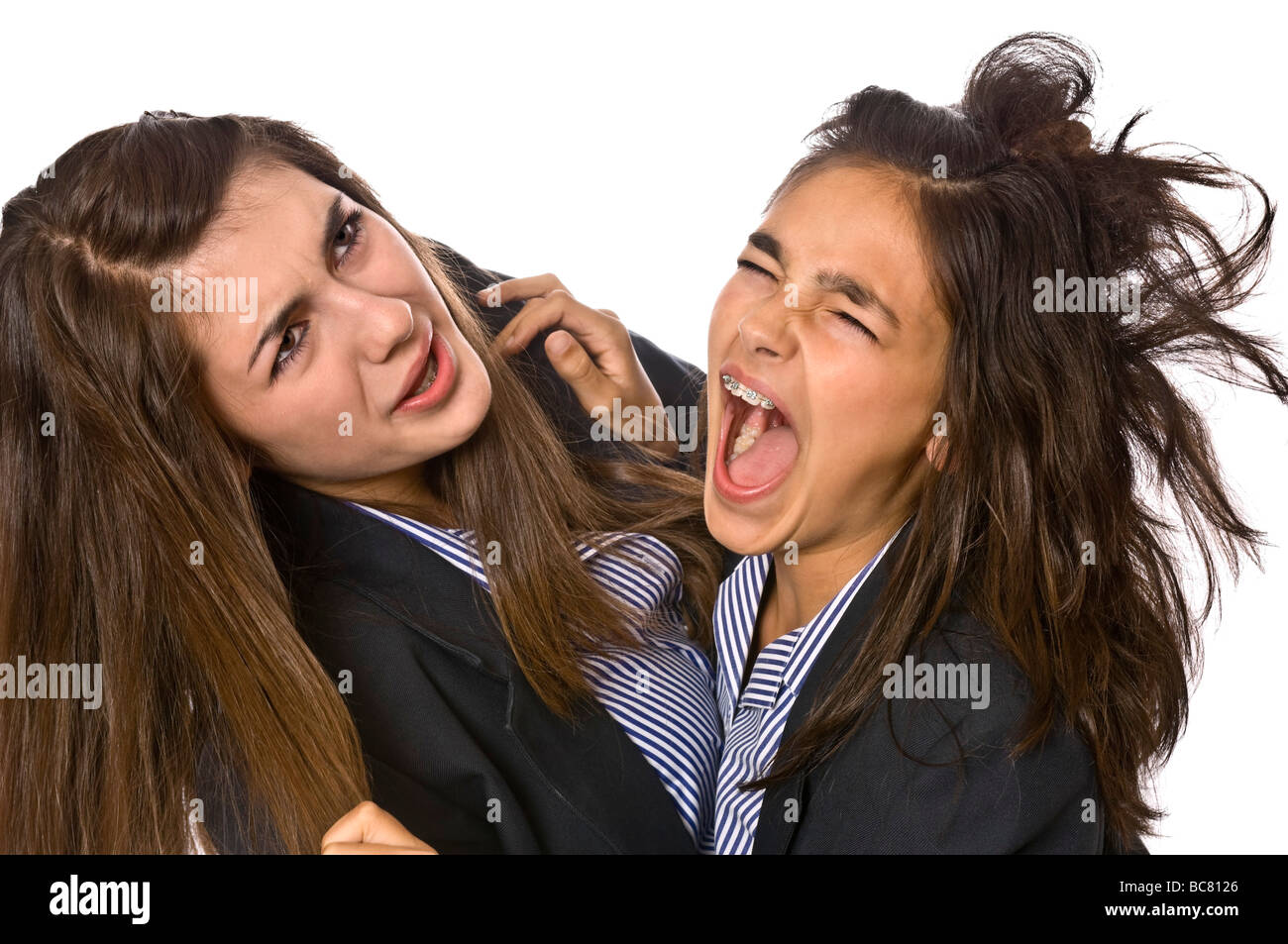 Hair pulling fight hires stock photography and images Alamy