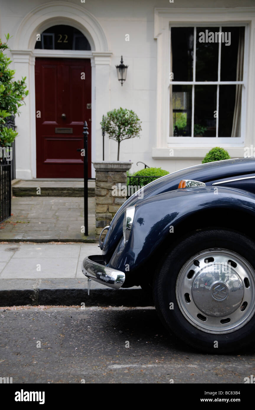 A car parked in a street of Kensington, London Stock Photo Alamy