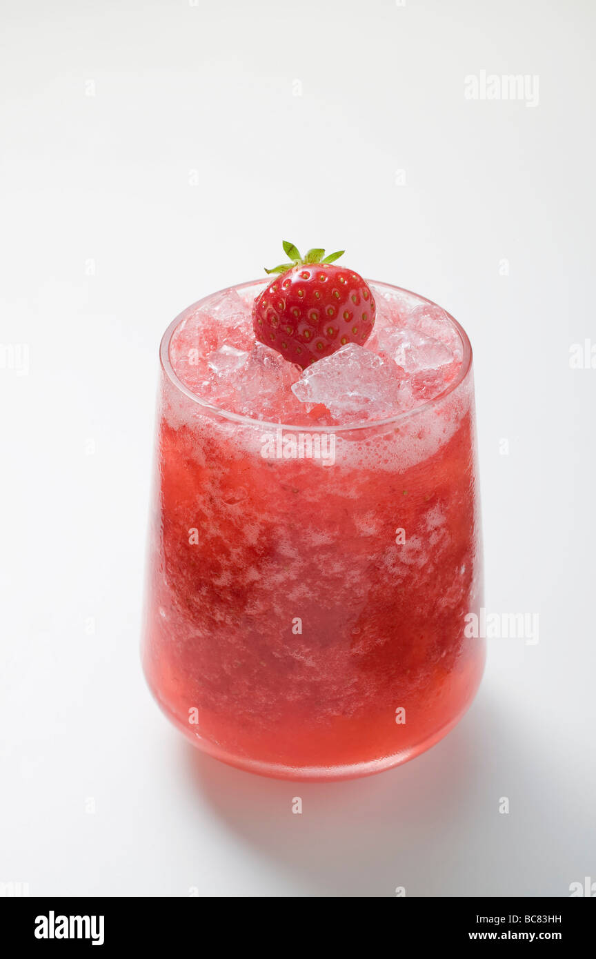 Fruity strawberry drink Stock Photo - Alamy