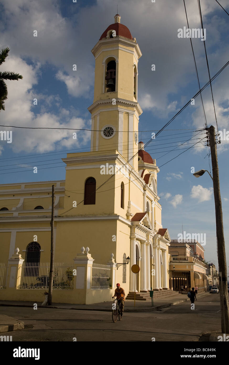 Catedral (cathedral) de la Purisima Concepcion on Parque Jose Marti Cienfuegos, Cuba Stock Photo