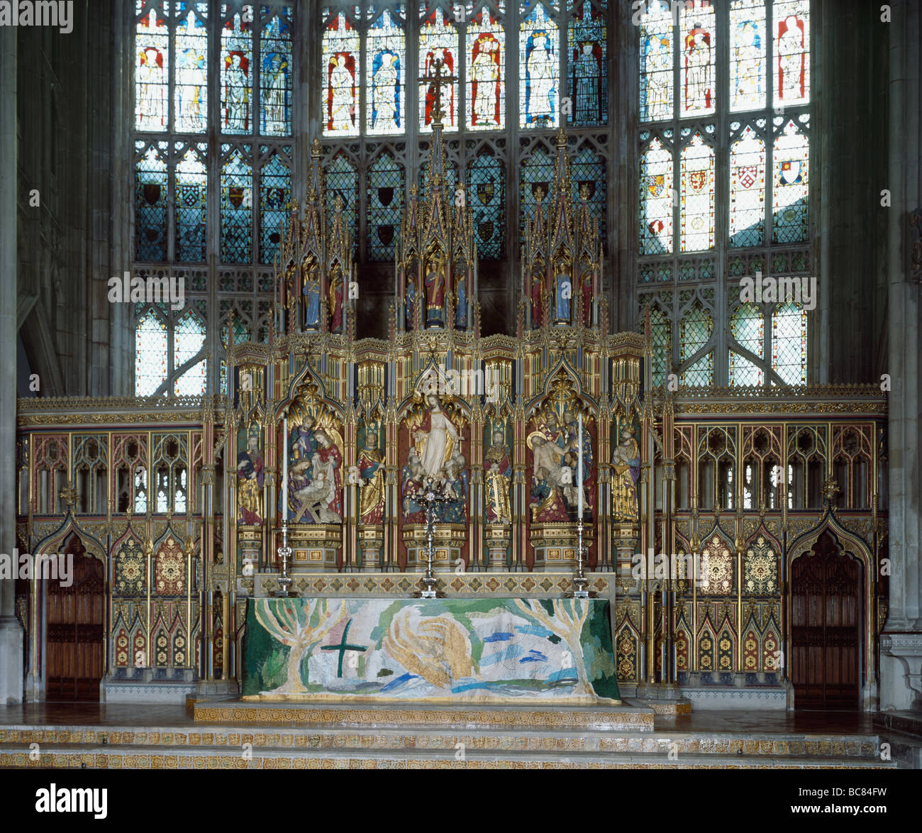 Gloucester Cathedral High Altar Stock Photo