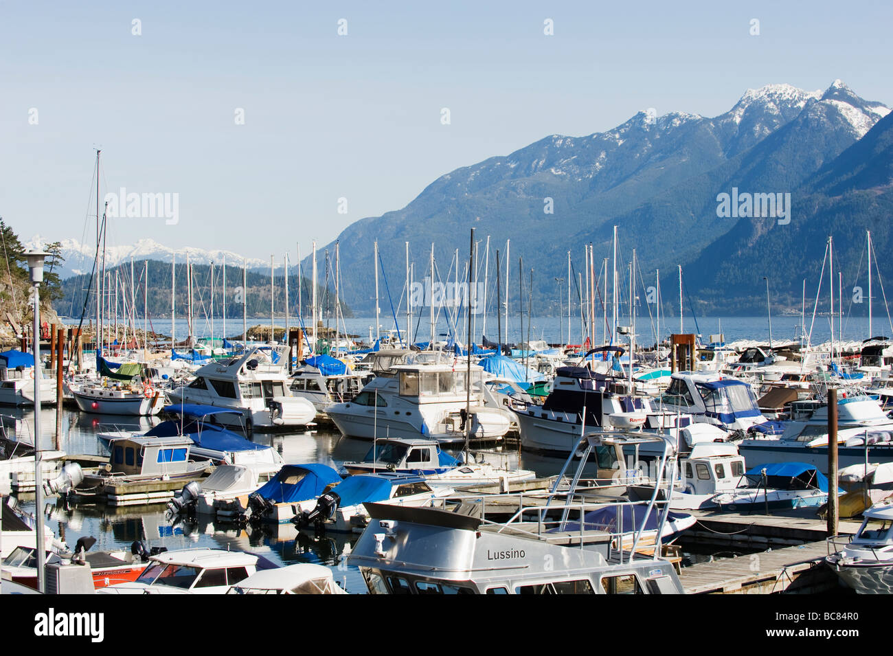 scenery on the sea to sky highway Horseshoe Bay British Columbia Canada Stock Photo