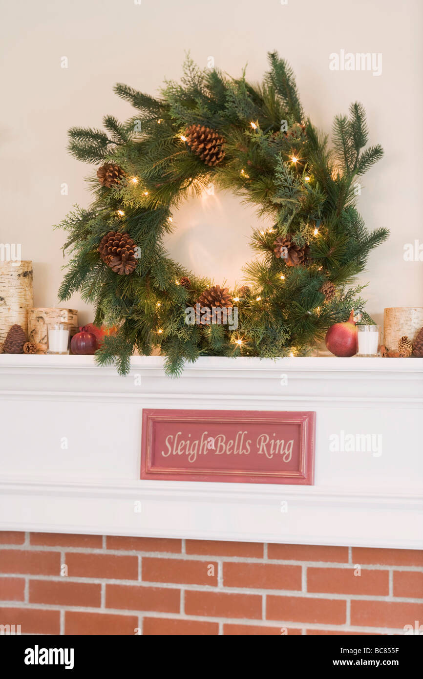 Mantelpiece decorated hi-res stock photography and images - Alamy